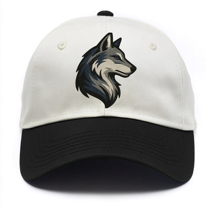Lone Wolf Wanderer  - Two Tone Cap - Black