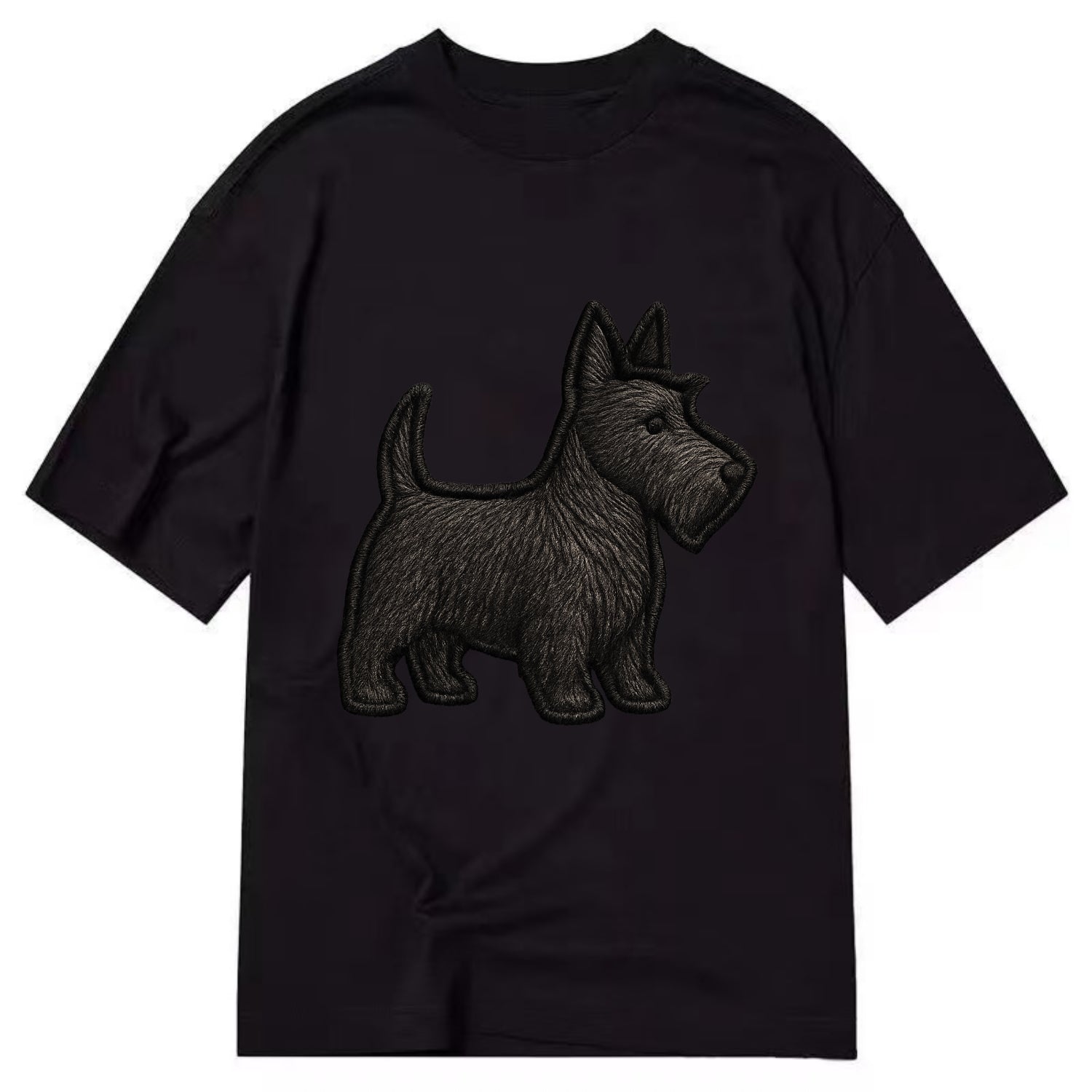 Scottish Terrier - Contemporary scottie - Classic T-shirt - Black