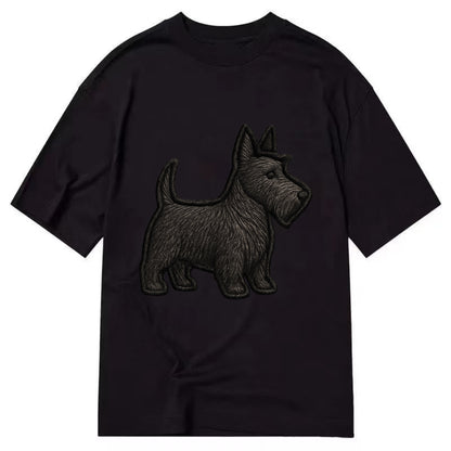 Scottish Terrier - Contemporary scottie - Classic T-shirt - Black