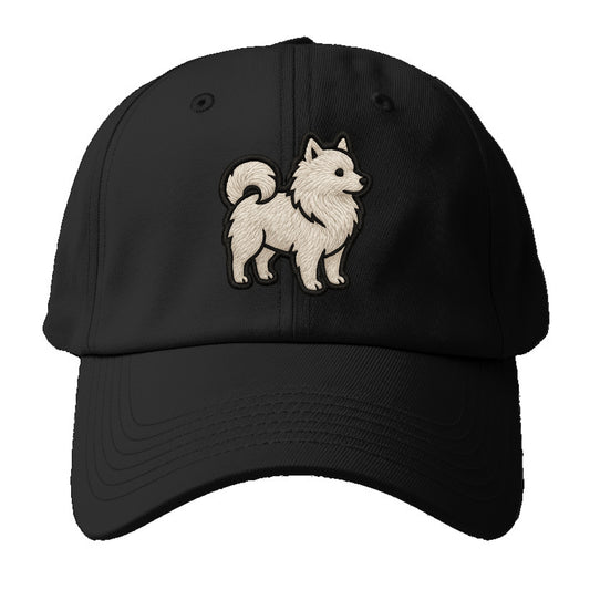 Japanese Spitz - Contemporary white spit - Baseball Cap For Big Heads - Black