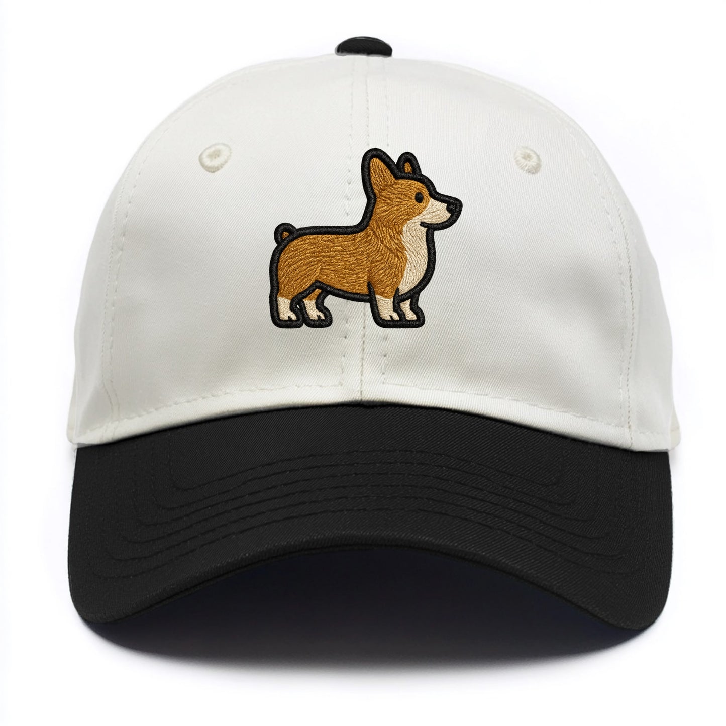 Pembroke Welsh Corgi - Trendy minimal sh - Two Tone Cap - Black