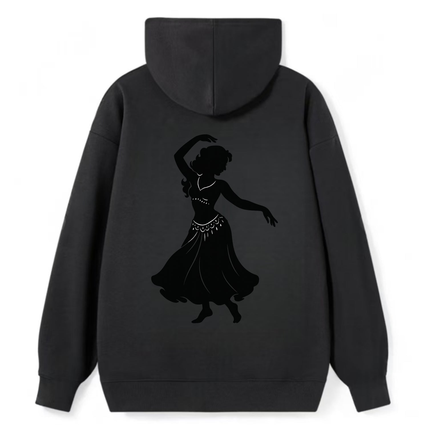 Belly dancer graceful gesture - Classic Pullover Hoodie - Black
