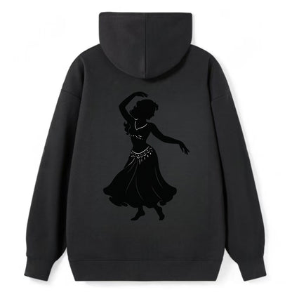Belly dancer graceful gesture - Classic Pullover Hoodie - Black