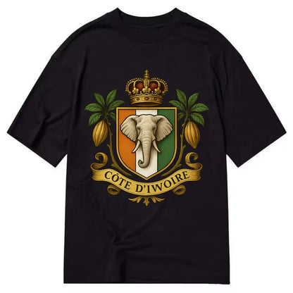 Ivory Coast Royal Logo  - Classic T-shirt - Black