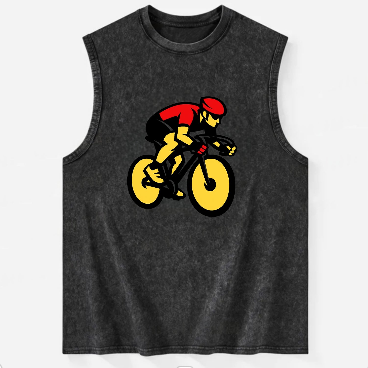 Speed Demon Cyclist - Vintage Washed Tank - Black
