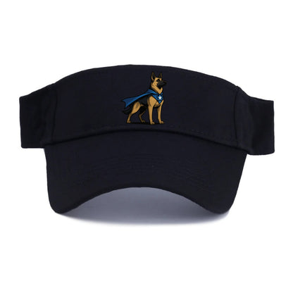 German Shepherd Patriotic Hero  - Visor - Black