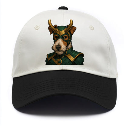 Fox Terrier Loki  - Two Tone Cap - Black