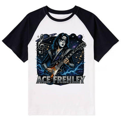 Ace Musical Cosmos - Contrast Raglan T-shirt - Black