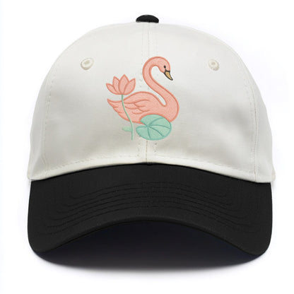Coral Swan - Two Tone Cap - Black