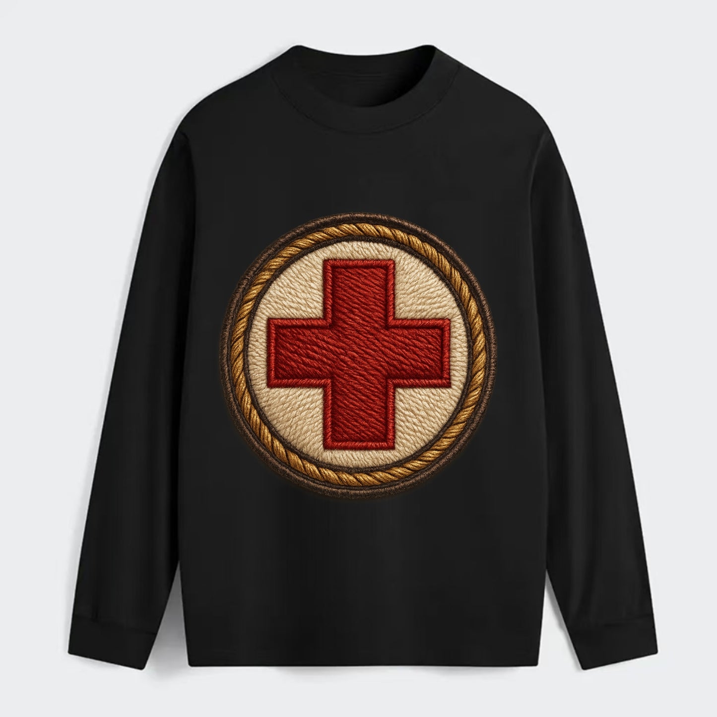Medical Cross  - Classic Long Sleeve Shirt - Black