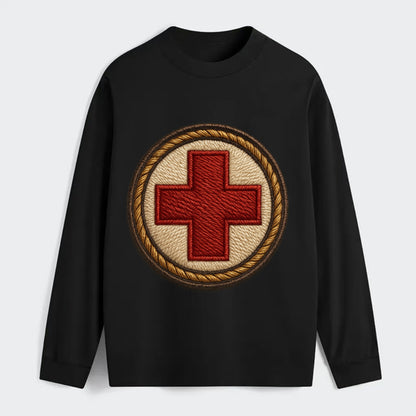 Medical Cross  - Classic Long Sleeve Shirt - Black