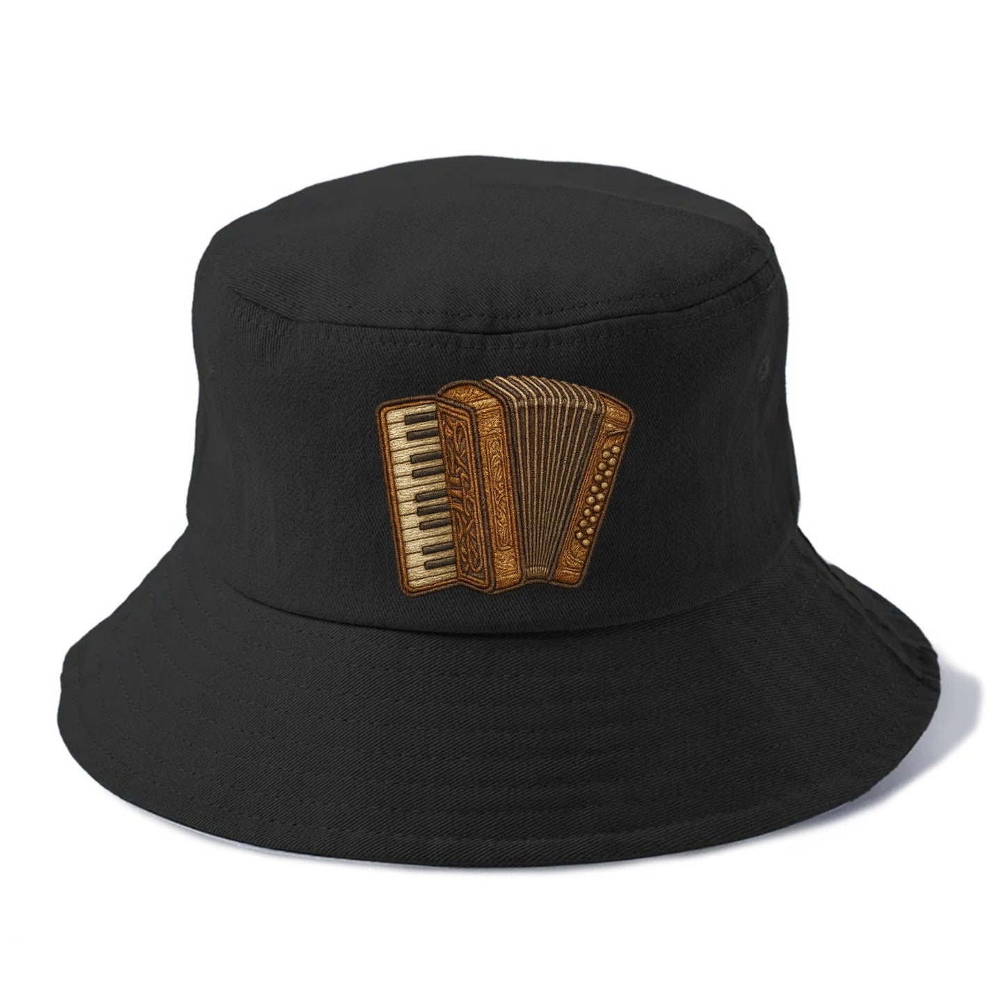 Accordion  - Bucket Hat - Black