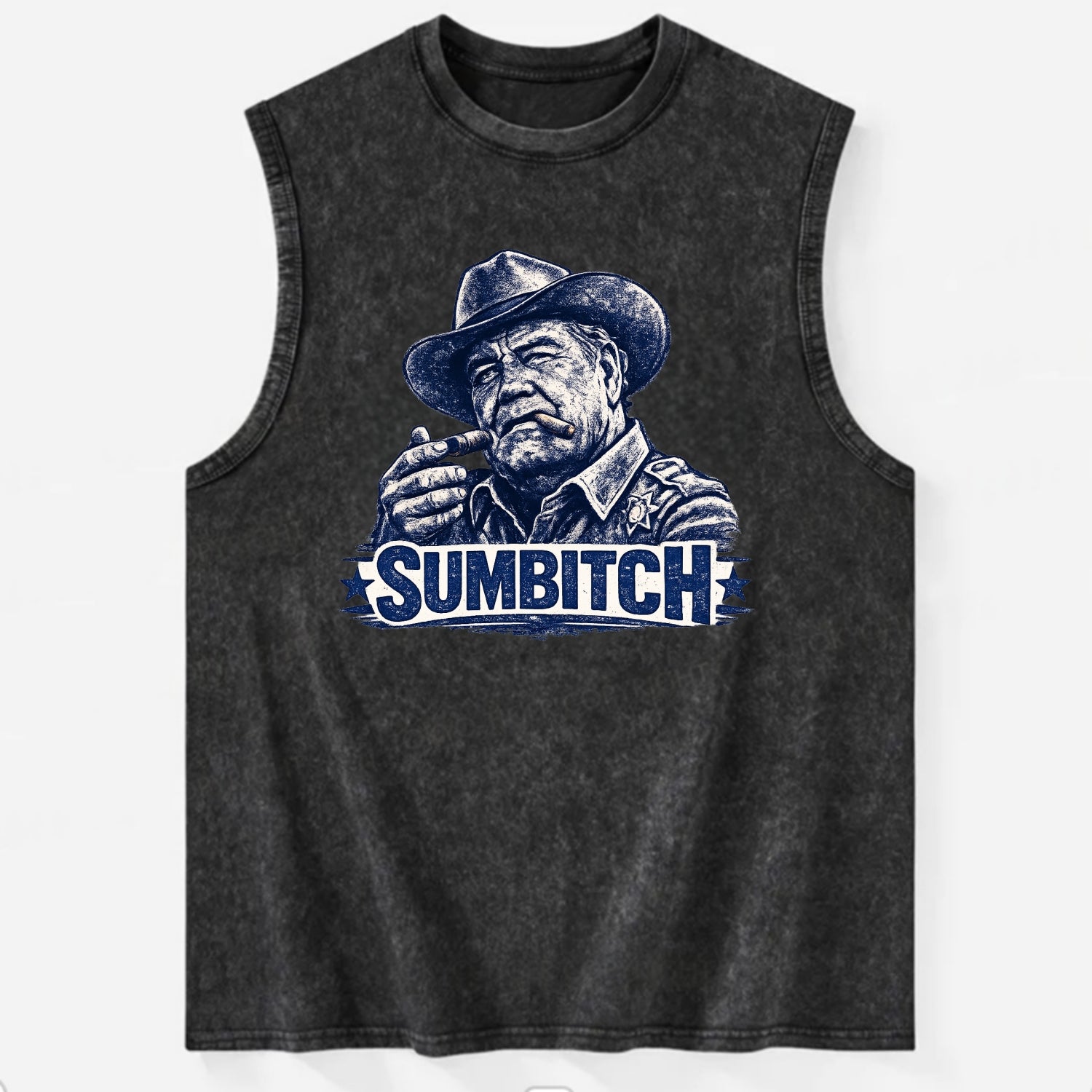Sumbitch - Vintage Washed Tank - Black