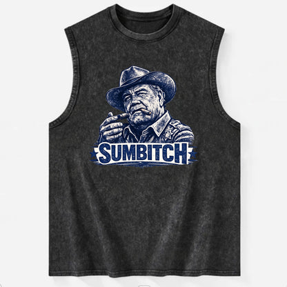 Sumbitch - Vintage Washed Tank - Black