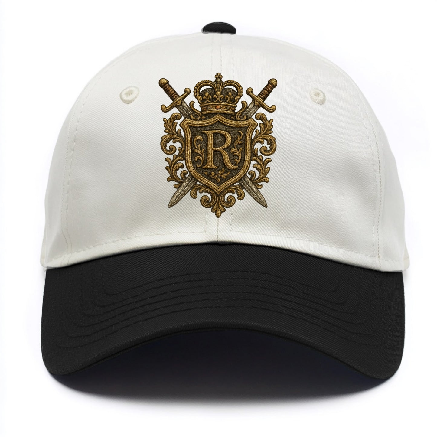 Royal Crest  - Two Tone Cap - Black