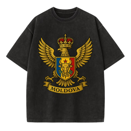 Moldova Heritage Badge  - Vintage T-shirt