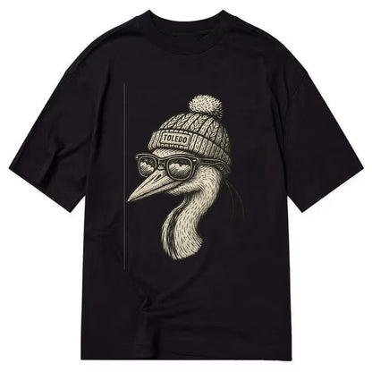 Toledo Great Blue Heron wearing Toledo b - Classic T-shirt - Black