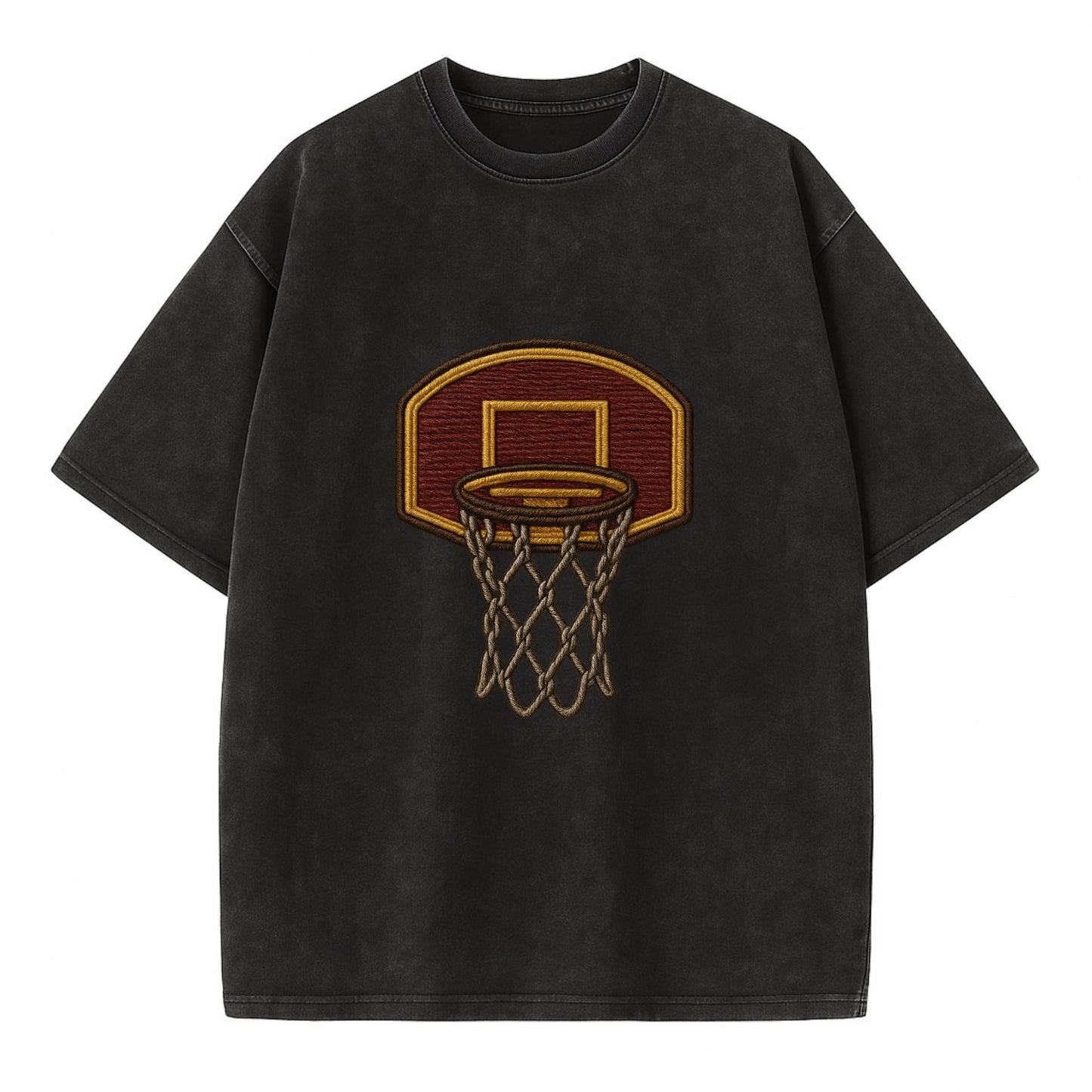 Basketball Hoop  - Vintage T-shirt - Black