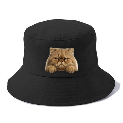 Persian Cat  - Bucket Hat - Black