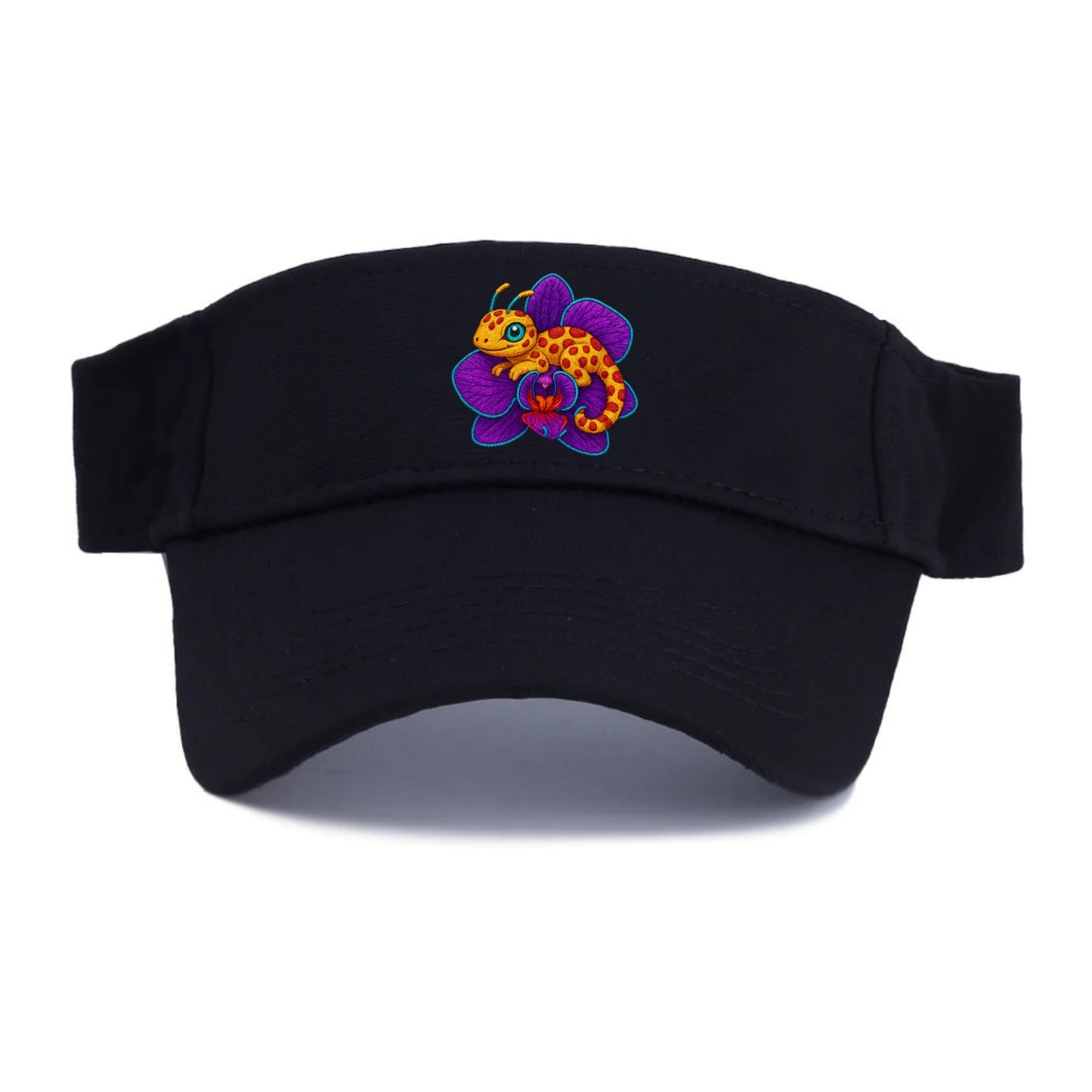 Leopard Orchid - Visor - Black