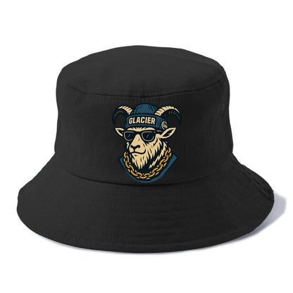 Glacier Mountain Goat - Bucket Hat - Black