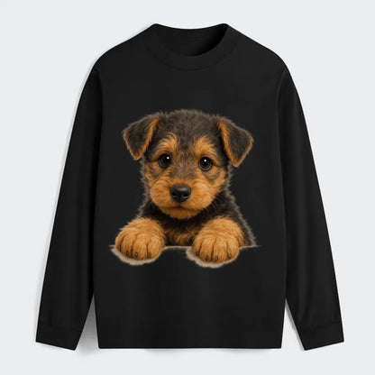 Airedale Terrier  - Classic Long Sleeve Shirt - Black