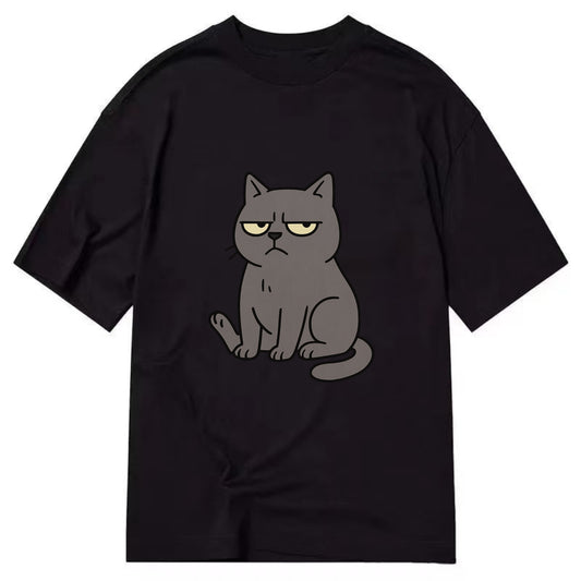 The Cat Judging Silently - Classic T-shirt - Black