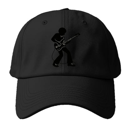 Bass guitarist slap technique - Baseball Cap - Black