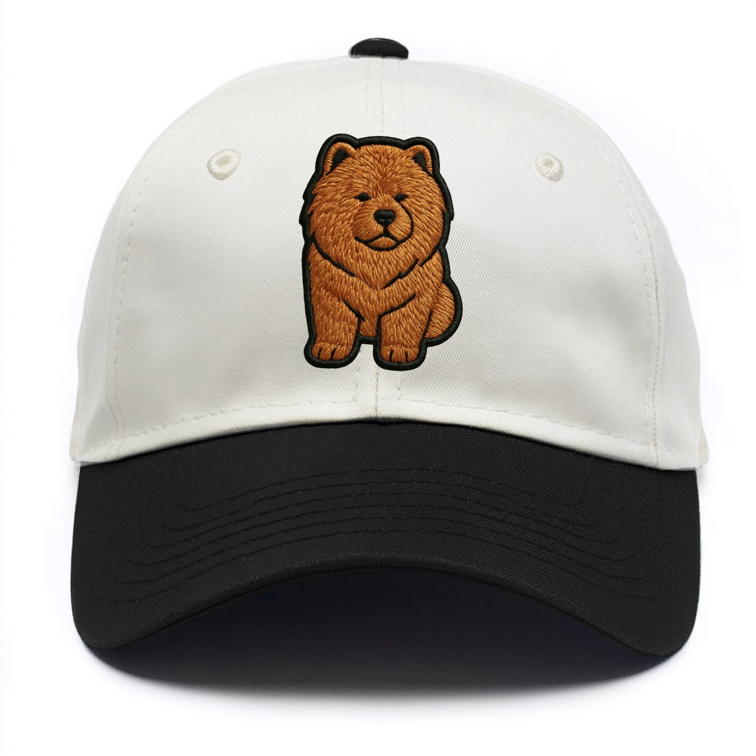 Chow Chow - Trendy lion-mane design with - Two Tone Cap - Black