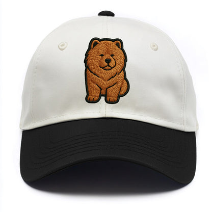 Chow Chow - Trendy lion-mane design with - Two Tone Cap - Black