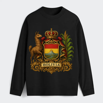 Bolivia Royal Logo  - Classic Long Sleeve Shirt - Black