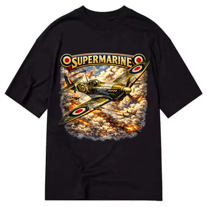 Supermarine Spitfire - Classic T-shirt - Black