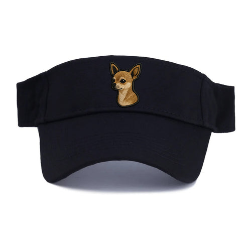 Chihuahua - Modern tiny dog logo with bo - Visor