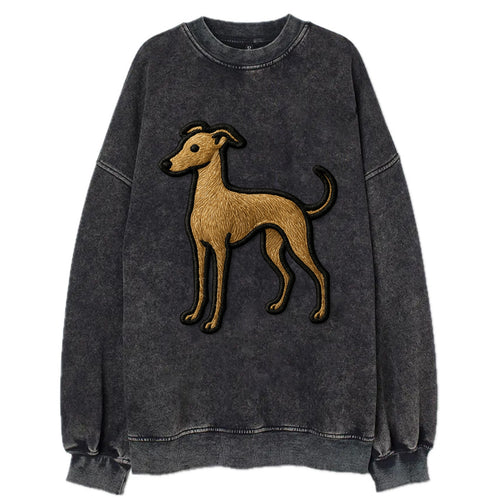 Italian Greyhound - Modern elegant silho - Vintage Sweatshirt