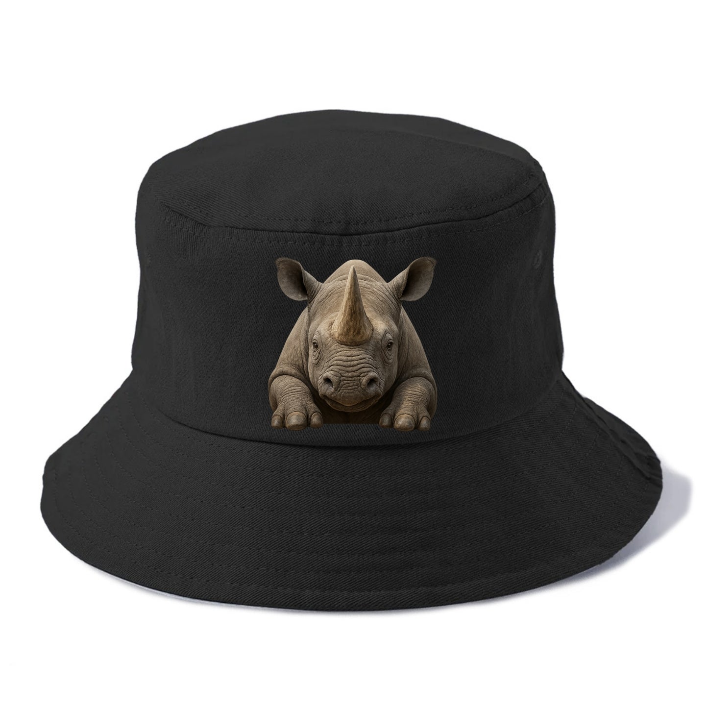 Rhinoceros  - Bucket Hat - Black