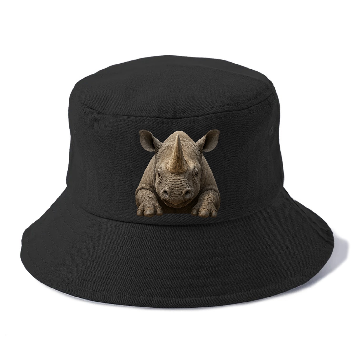 Rhinoceros  - Bucket Hat - Black