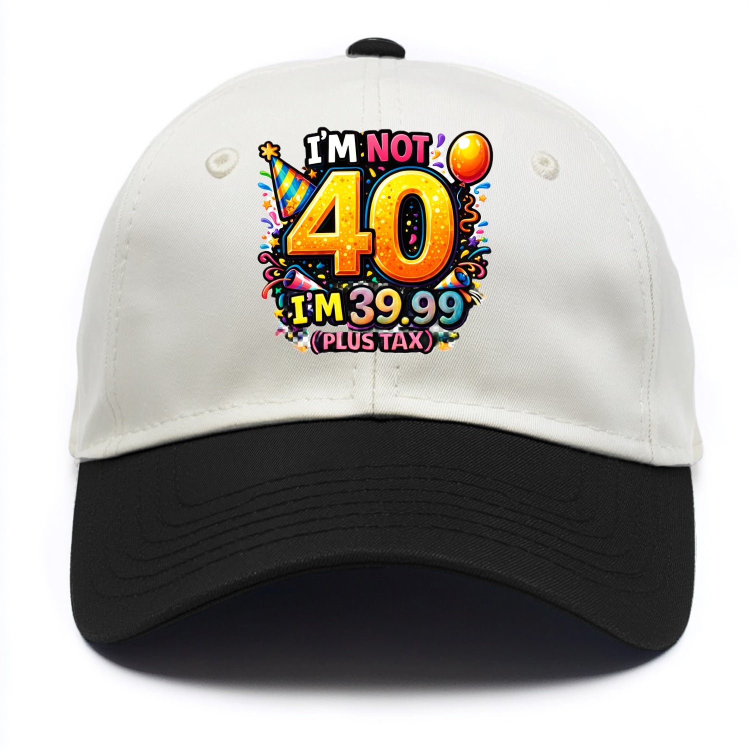 Not 40 Plus Tax - Two Tone Cap - Black