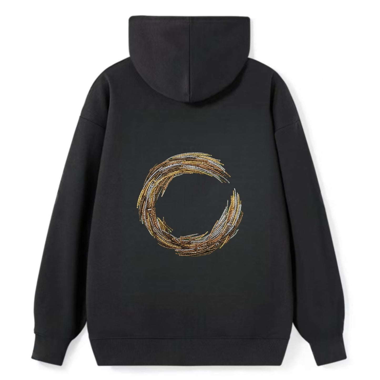 Enso Circle - Classic Pullover Hoodie - Black