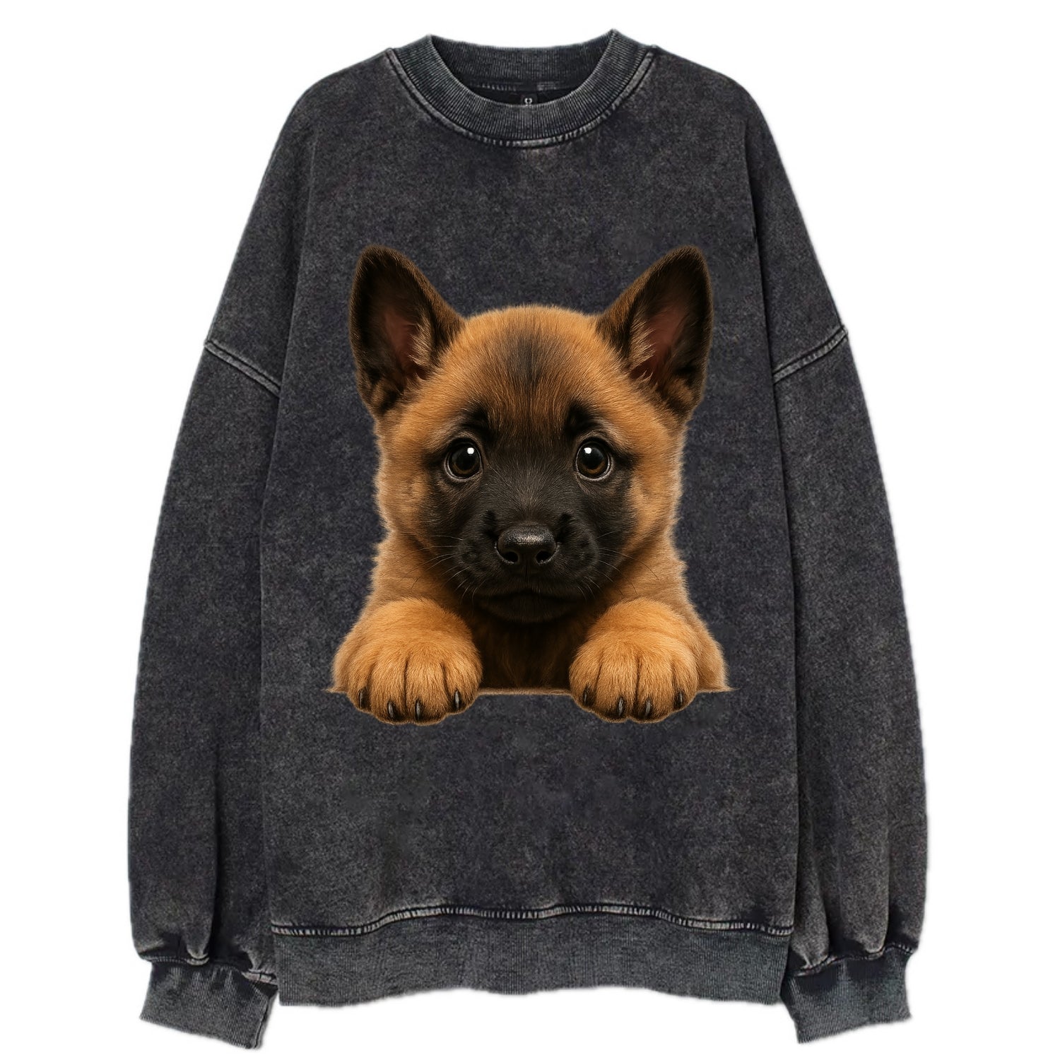 Belgian Malinois  - Vintage Sweatshirt - Black