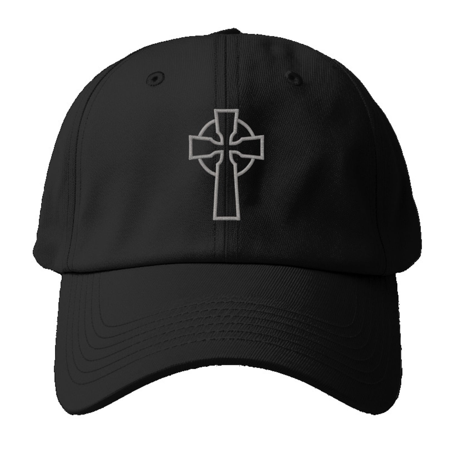 Iona Cross - Baseball Cap For Big Heads - Black