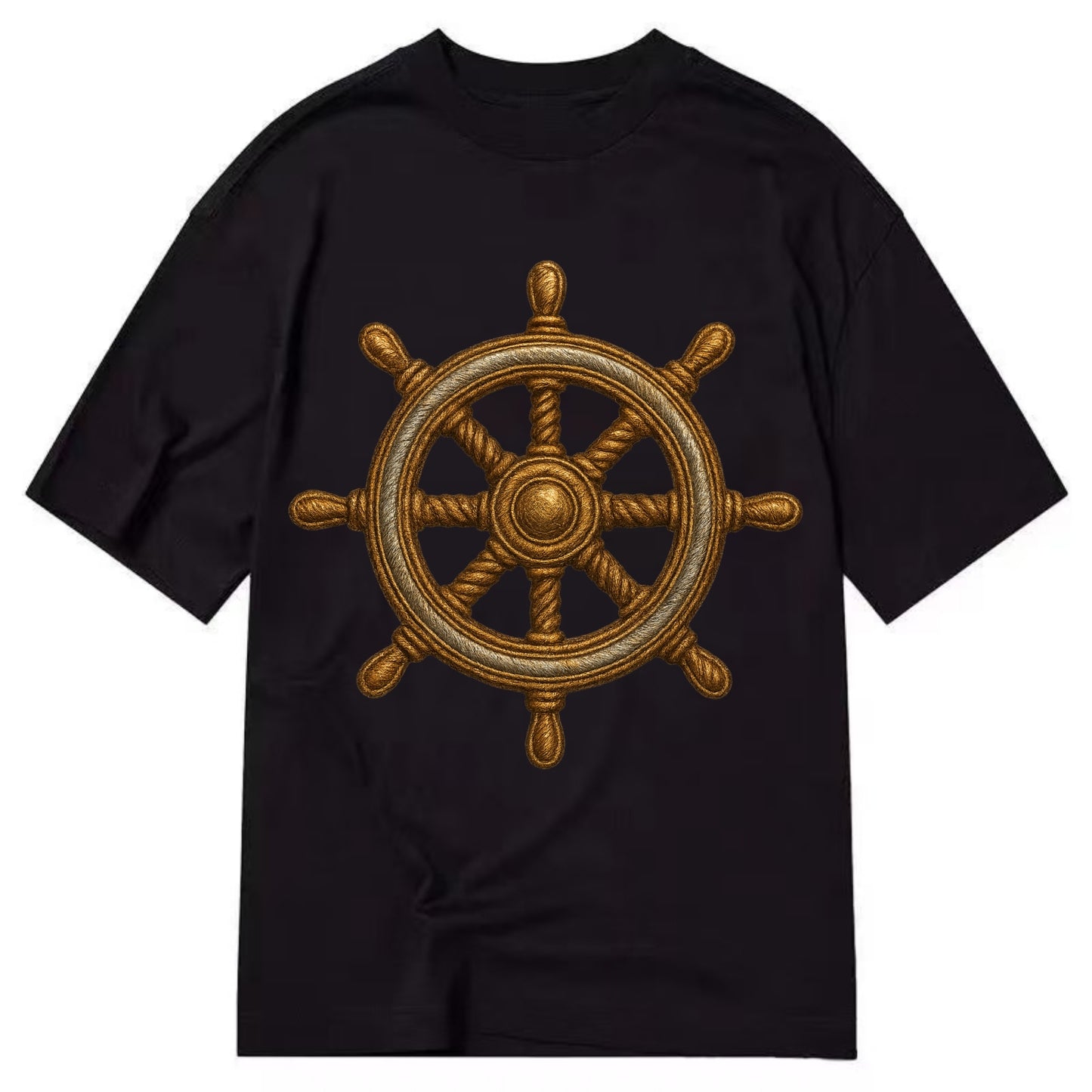 Ship's Wheel  - Classic T-shirt - Black