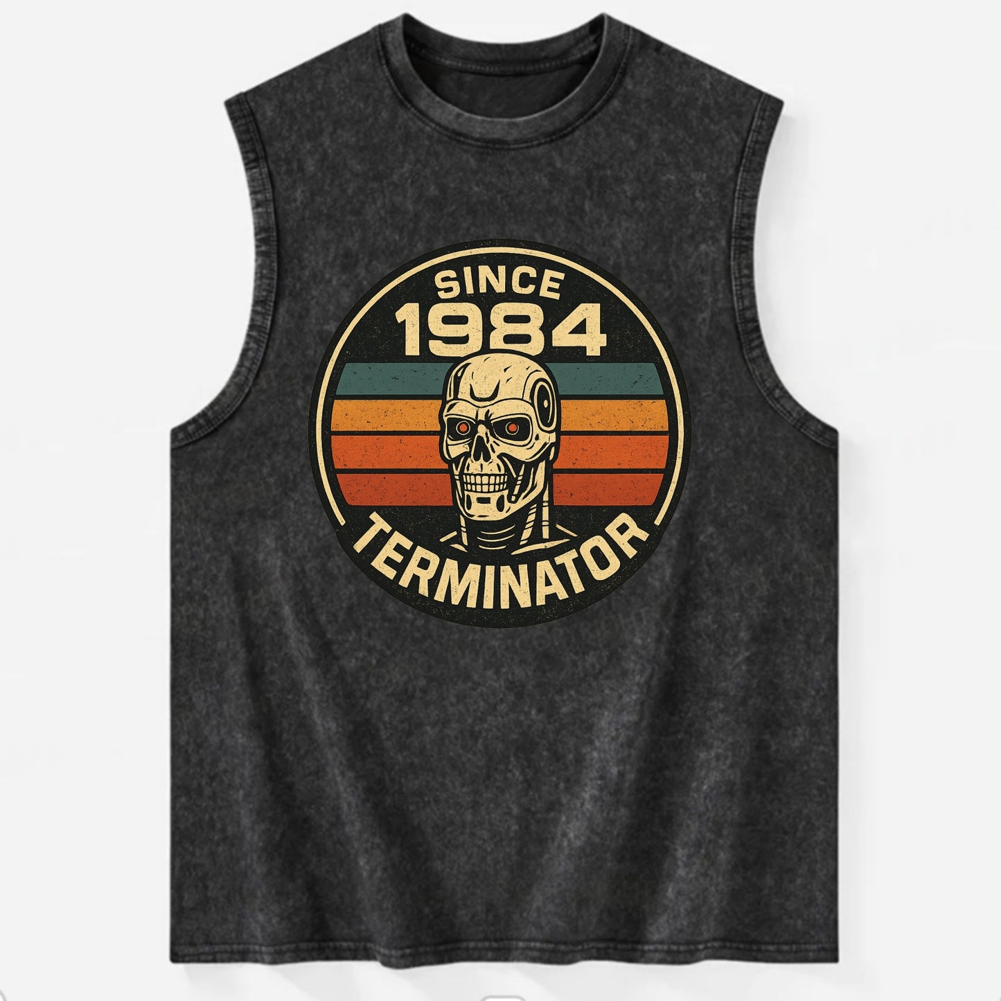 Terminator - Vintage Washed Tank - Black