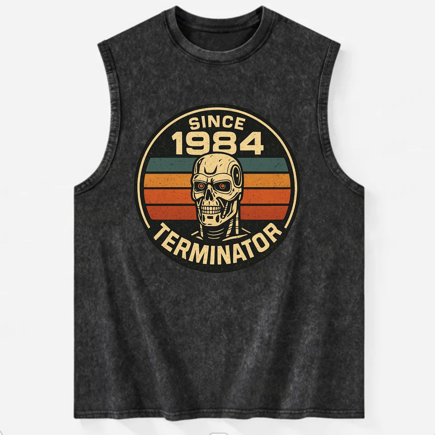 Terminator - Vintage Washed Tank - Black