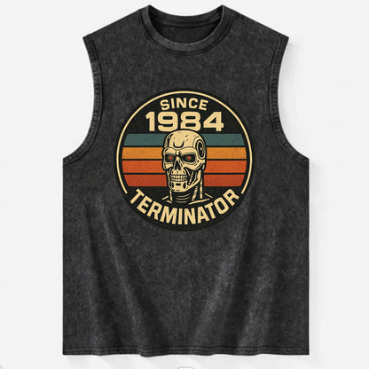 Terminator - Vintage Washed Tank - Black