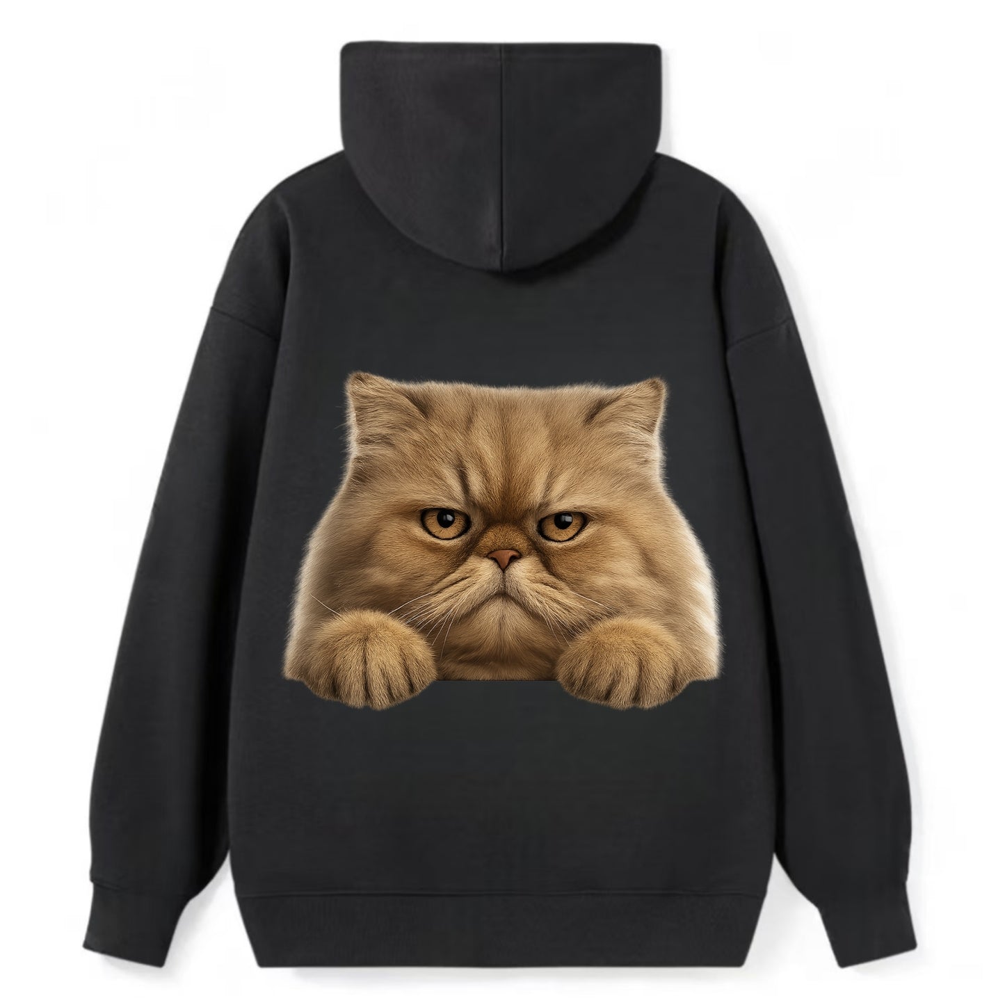 Persian Cat  - Classic Pullover Hoodie - Black
