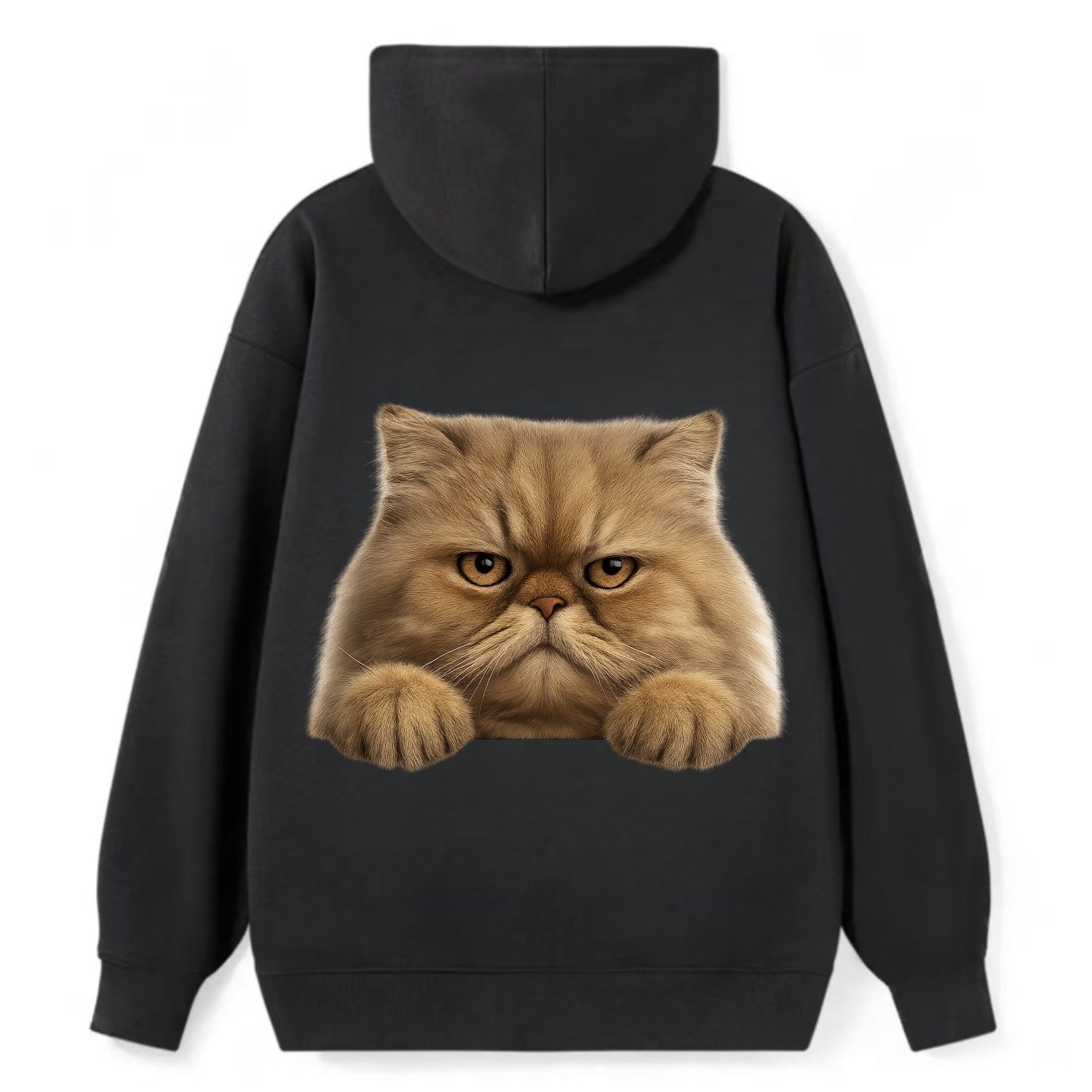 Persian Cat  - Classic Pullover Hoodie - Black