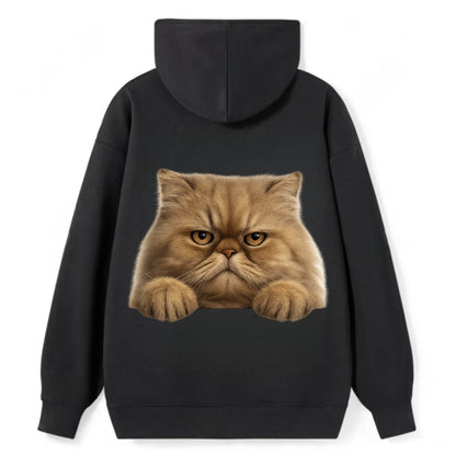 Persian Cat  - Classic Pullover Hoodie - Black
