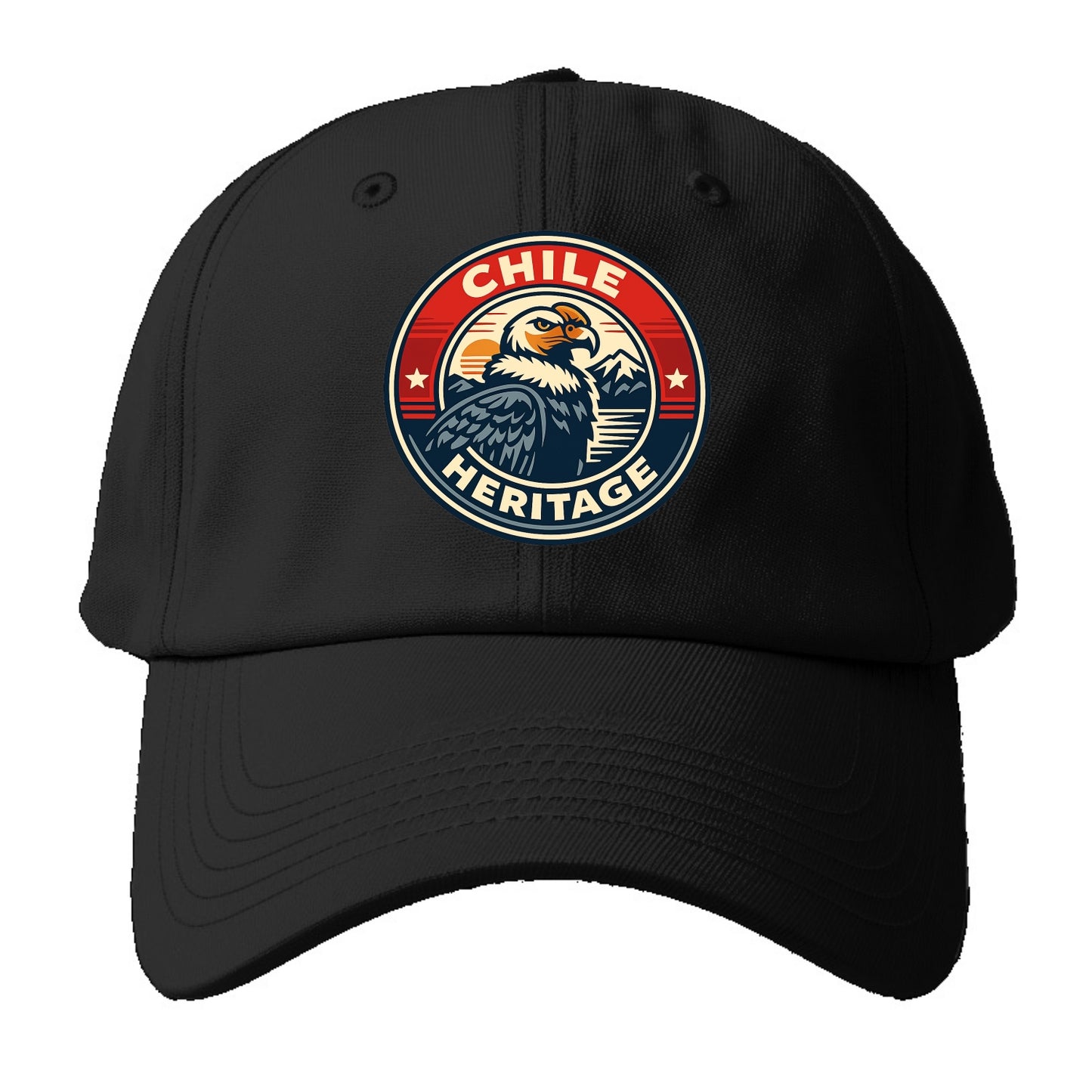 Andean Spirit Emblem - Baseball Cap For Big Heads - Black