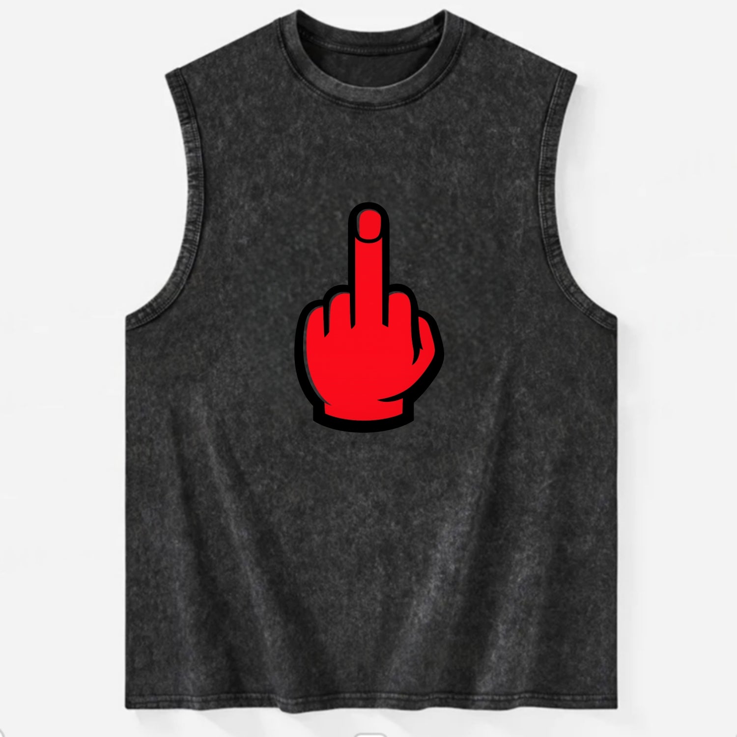 Bold Defiance Icon - Vintage Washed Tank - Black