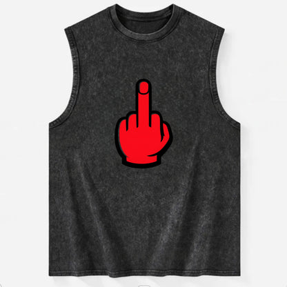 Bold Defiance Icon - Vintage Washed Tank - Black